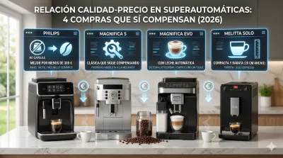 Relación calidad-precio en superautomáticas: 4 compras que sí compensan